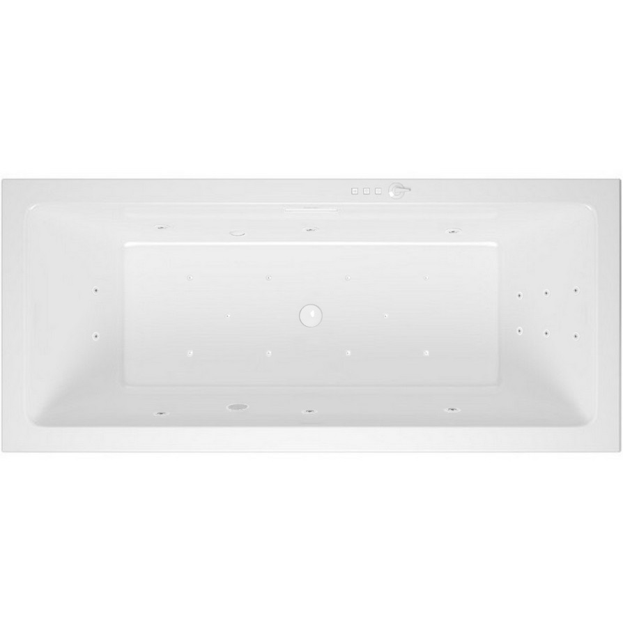Ванна гидромассажная Excellent Heaven Slim "ULTRA" WAEX.HEV18S.ULTRA.WH 180x80 (белый), каркас, слив-перелив